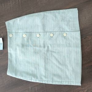 LOFT mini skirt with front buttons